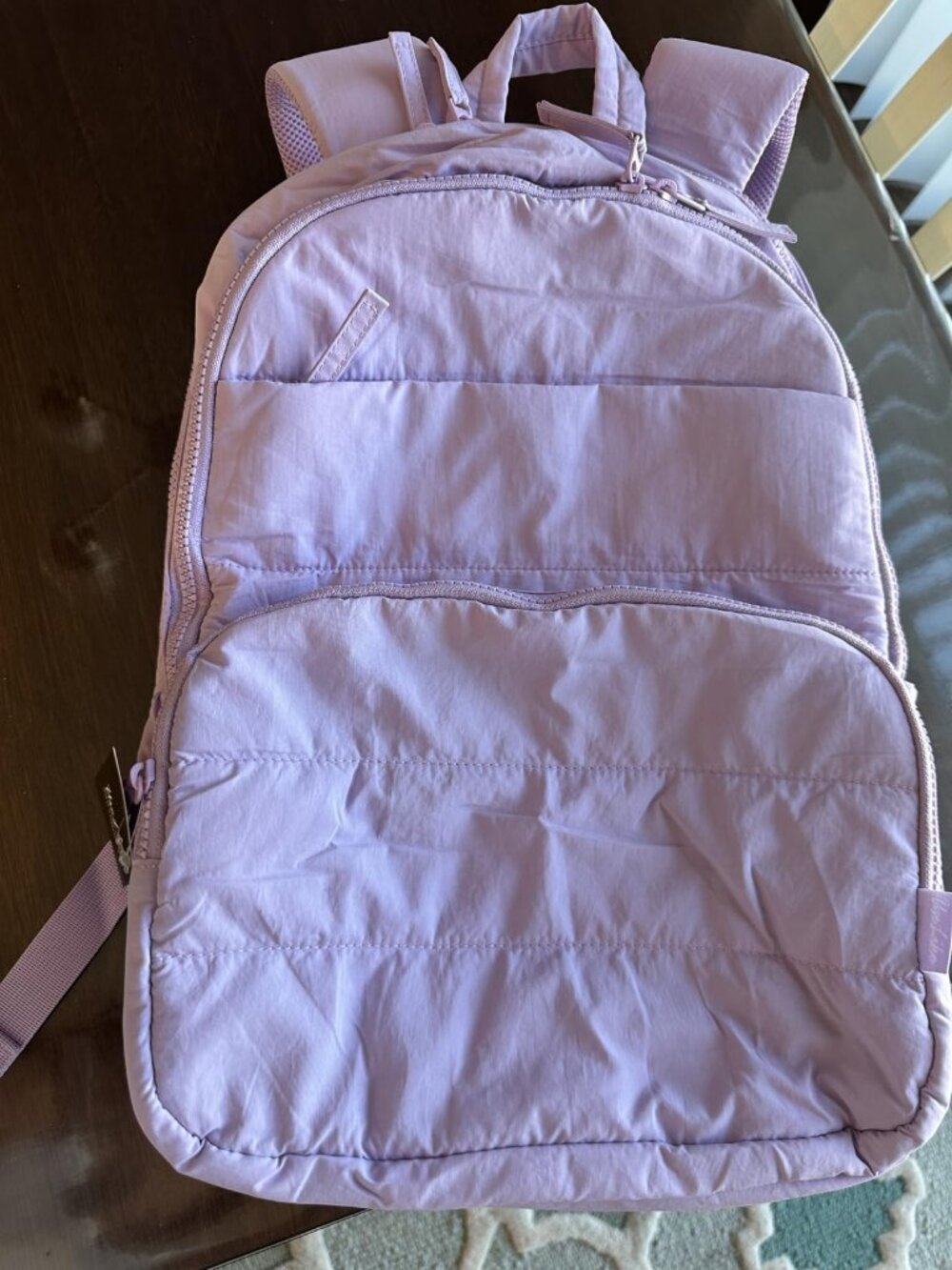 Purple Water Resistant Travel Backpack